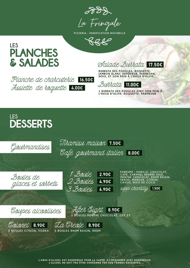 Menu La Fringale - Page 2